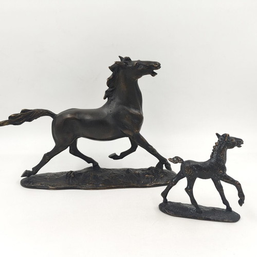 Erich Saalmann bronze horse sculptures used