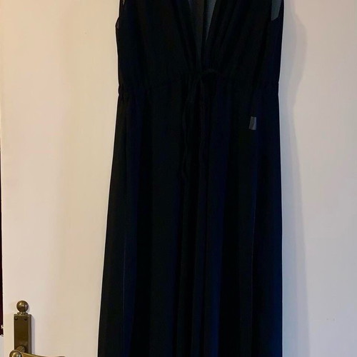 Black beach caftan new one size see through