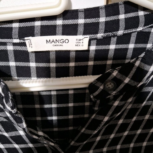 Mango long black and white dress like new
