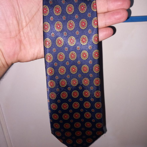 Silk tie used, 100% silk, made in Italy