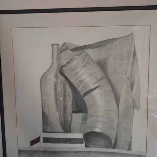 Drawn paintings set of three, new, pencil art