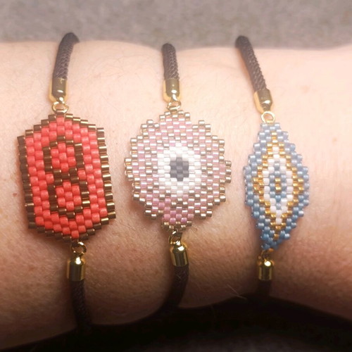 Set of 3 handmade new bracelets with miyuki beads