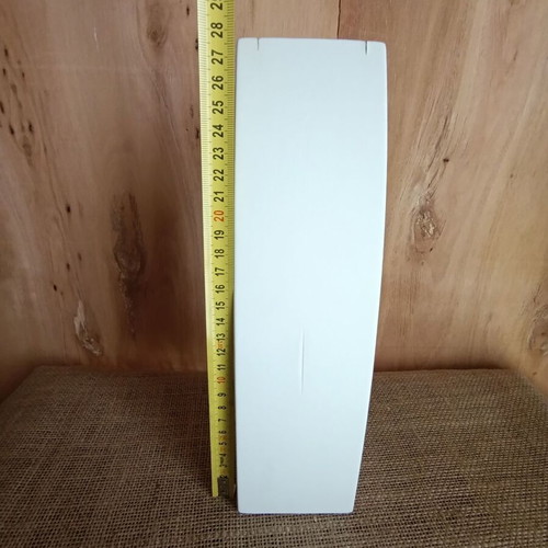 Jewelry display stand like new, leather with white wood for necklaces