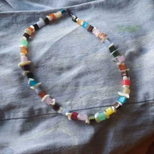 Handmade necklace with beads