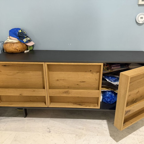 Wooden entry buffet used