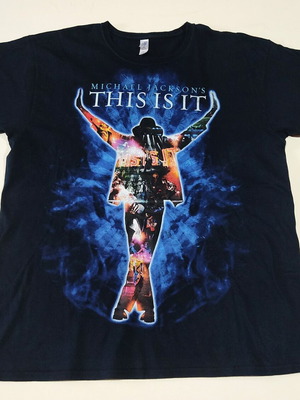 T-Shirt Michael Jacson This is it (2009) XL used, black