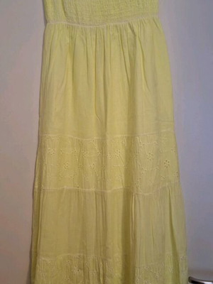 Garden dress yellow summer like new, size S