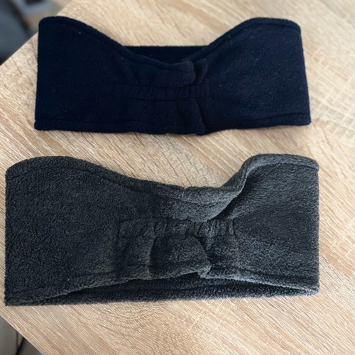 Hair ribbons like new in dark blue and dark gray