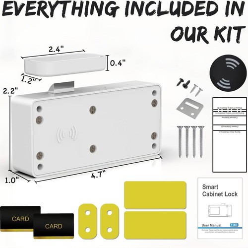 Smart Cabinet Lock with Hidden RFID and Bluetooth