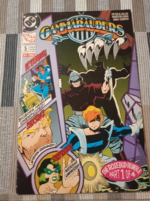 DC Gammarauders #5 comic book used, 1989 edition