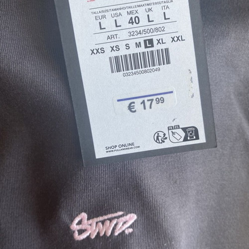 Stwd blouse new, size L, gray by Abysse
