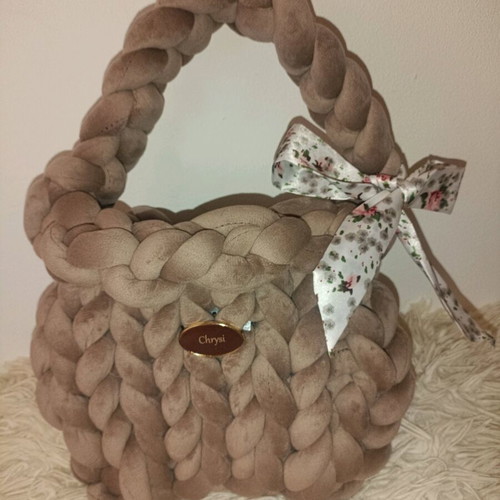 Marshmallow handmade small handbag new