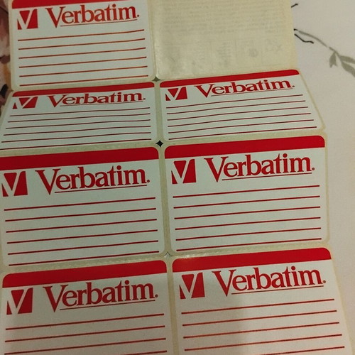 Verbatim MF-2HD 3.5-inch floppy disks, pack of 7, new