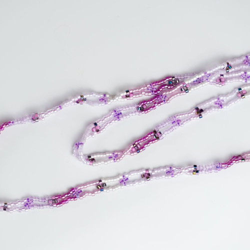 Delica Beaded Necklace made to order, purple