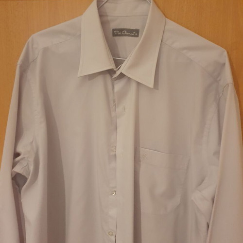 Poli Gianni light gray men's dress shirt XL like new