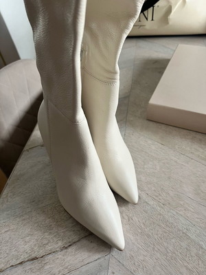 Eva Longoria leather boots new, size 39, beige