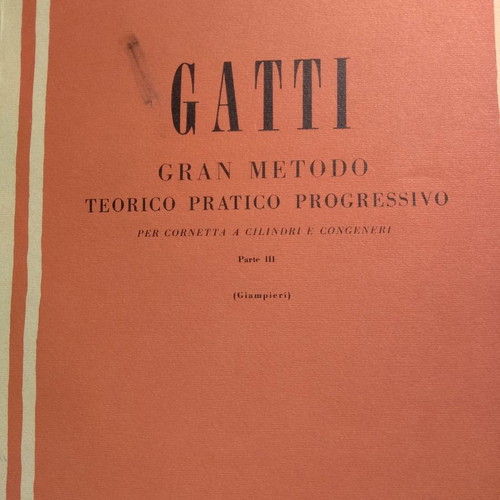 GATTI Trumpet Method I-II-III new, complete series