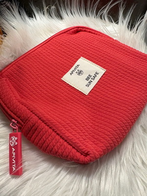 Bee Sun Safe Apivita toiletry bag new, red-orange