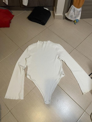 White bodysuit blouse like new, size M / 38 / 10