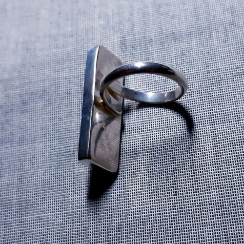 Handmade Rosa ring silver 925 with pink enamel new