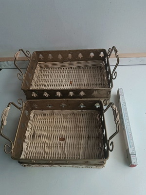 Christmas baskets new, pack of two pieces