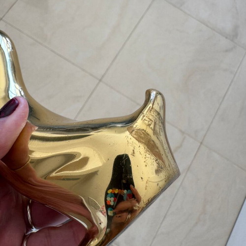 Press Papier heavy 2kg gold metal decorative like new