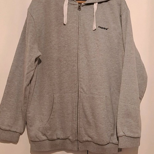 Admiral gray hoodie jacket like new with fur lining