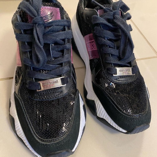 Roberto Cavalli Sneakers like new, size 36, black and white
