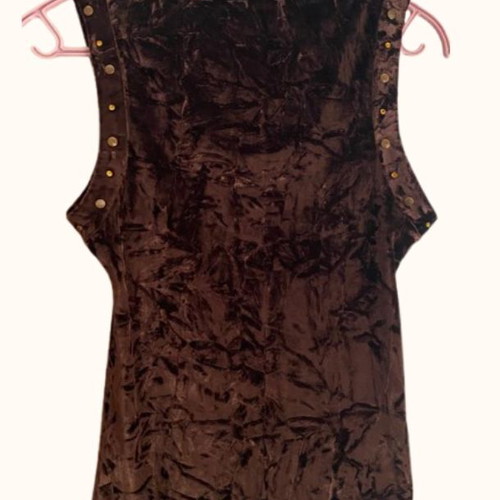 Rebecca Blu velvet top with studs, size S, like new