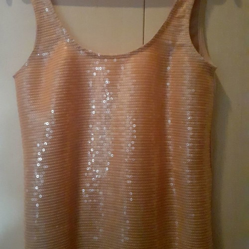 Women's top with pink sequins Pull & Bear, size Small
