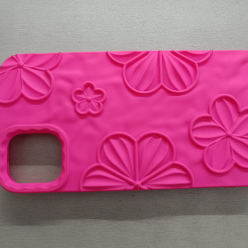 iPhone 11 Pull & Bear Puffy Floral Case new, hot pink