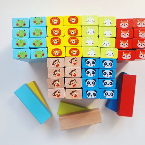 Tooky Toy stacking and balance game animals like new