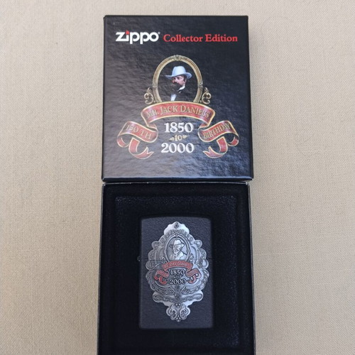 Zippo 2000 Jack Daniel's 150th Birthday Black Matte lighter mint condition