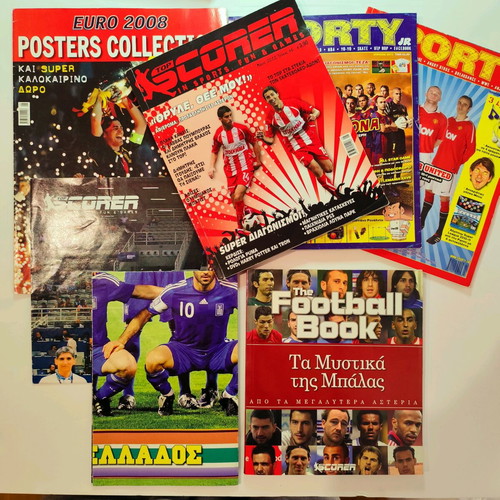 Sporty and Top Scorer magazines pack used with posters