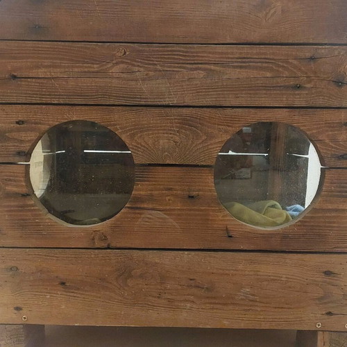 Dog House like new, quality wood with round windows