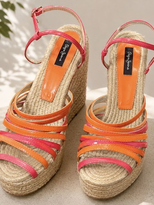 Pepe Jeans platform sandals size 38 new, multicolor
