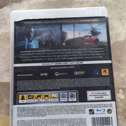 Grand Theft Auto Five PS3 used, fully functional