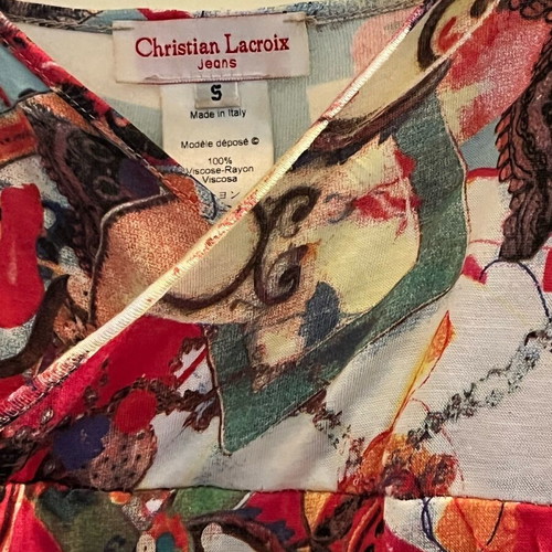Christian Lacroix blouse used, multicolor, size S