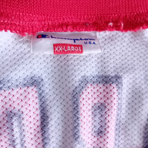 NBA Chicago Bulls Champion Europe 90s Authentic White Jersey Jordan used, size XXL