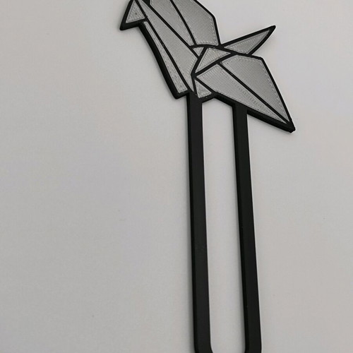 Origami bookmark new, 3D printed
