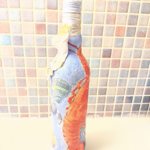 Handpainted Empty Bottle like new