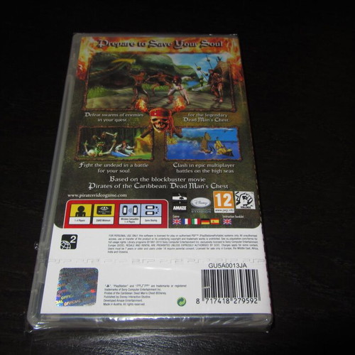 Pirates of the Caribbean Dead Man's Chest Sony PSP game new sealed