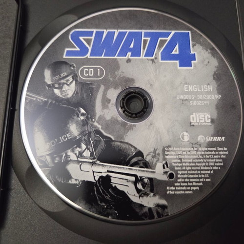 Swat 4 PC game 2005 used, English version, 2 CDs with manual