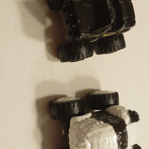 Blaze and friends toy cars with bear and black Blaze