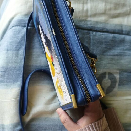Beauty and the Beast Book Purse Disney crossbody bag like new, dark blue