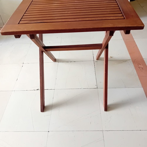 Folding veranda table like new, 70×70×73 cm