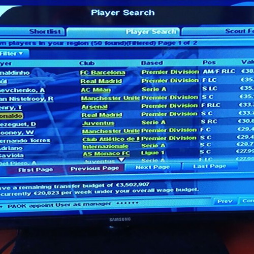 Championship Manager 5 PlayStation 2 (PS2) like new, complete