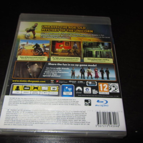 Tin Tin The Secret Of The Unicorn Sony PS3 καινούργιο σφραγισμένο