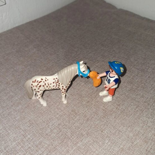Playmobil boy with pony like new