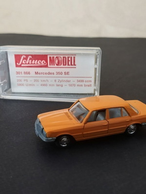 Schuco Mercedes 350 SE metal toy car scale 1:66 like new with box